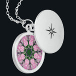 Colar Medalhão Motif Monograma de Motif Floral, de Cor Preta e Ro<br><div class="desc">Impressão de Arte da Motif Monograma, Motif Floral, Cor-de-Rosa e Preta, Apresentando o Impressão de Arte da Motif Monograma, Motif Floral, preto e rosa, uma peça impressionante e na moda que combina elegância floral com talento moderno. O texto "Azusa" incorporado ao padrão acrescenta um toque único, criando uma peça moderna...</div>
