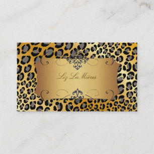 Colas-leopardo / cartões de visitas PixDezines