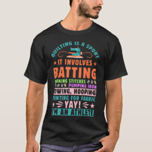 Colchar É Um Esporte Camiseta Divertida de Colcha