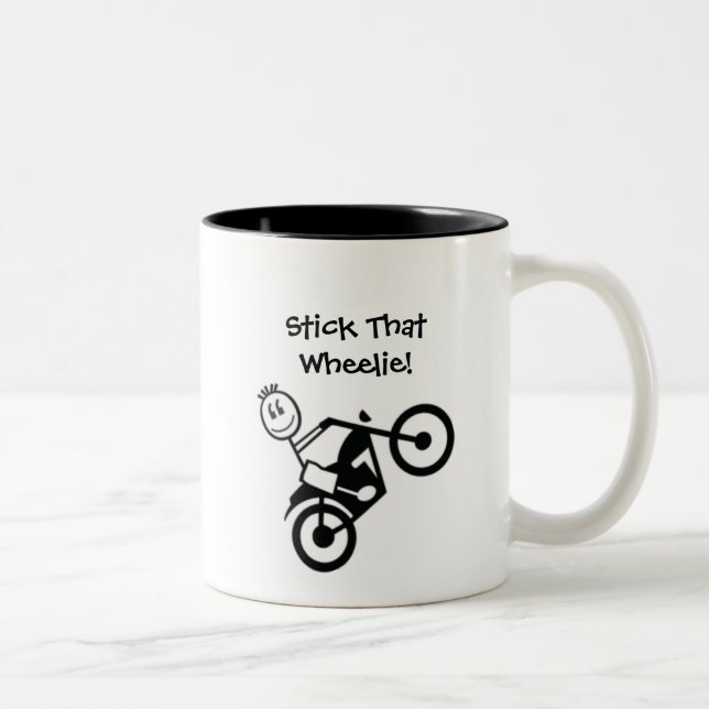 Cole esse Wheelie! Caneca (Direita)
