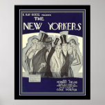 Cole Porter Art Deco "New Yorkers" Impressão 16 x<br><div class="desc">Belo Cobrir musical "The New Yorkers",  de arte nostálgica,  por Cole Porter</div>