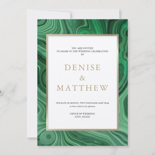 Coleção Ágata Convite Verde Amazon (Frente)