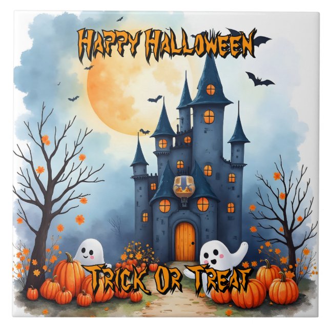 Coleção Assustadora de Halloween Fofo e Moderno (Frente)