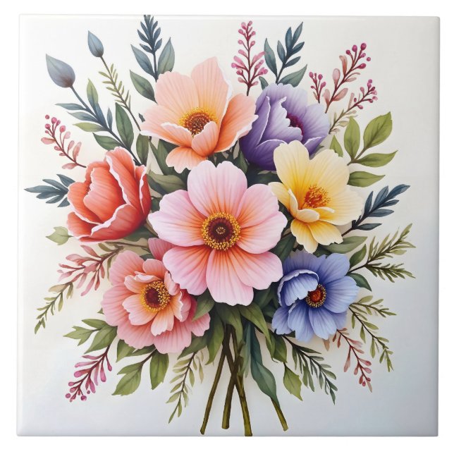 Coleção Beleza de Flores Silvestres Luxo Moderno (Frente)