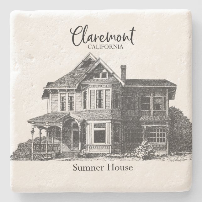 Coleção Bob Smith Claremont - Porta copos de pedra (Frente)