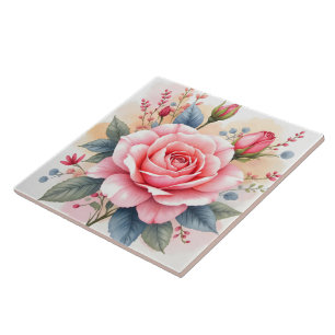 Coleção Bonita de Rosas Cor-de-Rosa Luxuosas da Mo