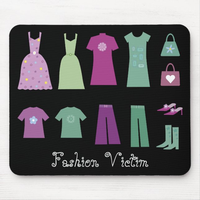 Coleção da vítima Mousepad da forma da roupa (Frente)