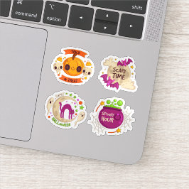 coleção de adesivos de Halloween