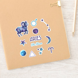 Coleção de Adesivos do Zodíaco de Áries