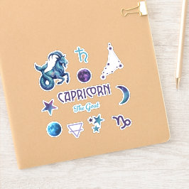 Coleção de Adesivos do Zodíaco de Capricórnio