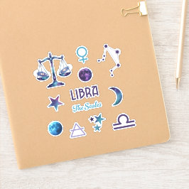 Coleção de Adesivos do Zodíaco de Libra