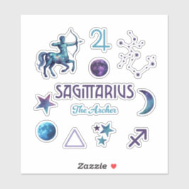 Coleção de Adesivos do Zodíaco de Sagitário