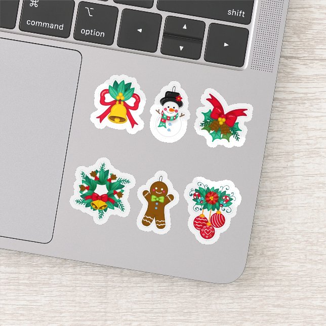 coleção de adesivos festivos de Natal (Detalhe)