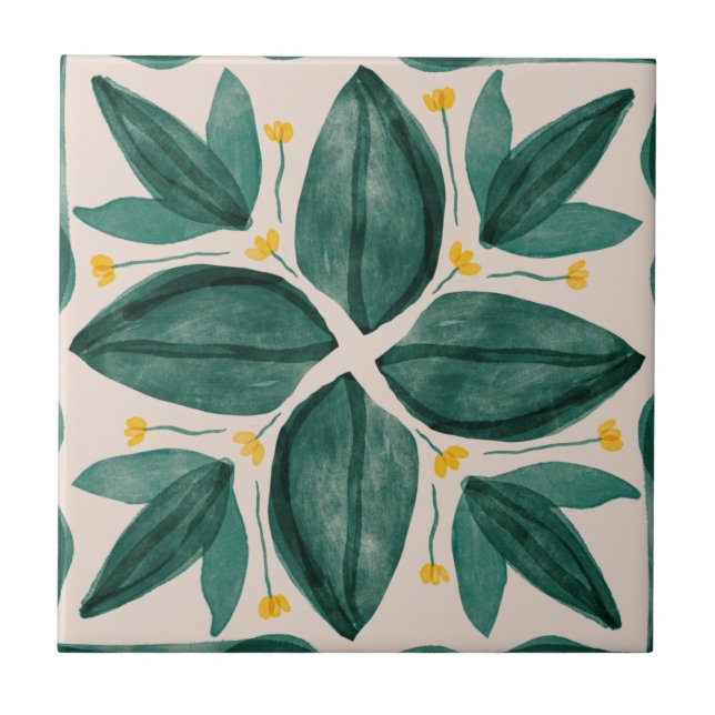 Coleção de Azulejos Verde e Amarelo MHN (Frente)