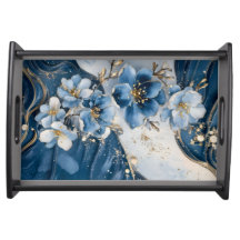 Coleção de Bandejas de Serviço de Arte Floral Eleg