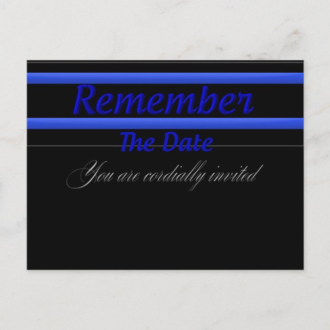 Coleção de Banquetes TBL 1 Lembrar Data Convite (Frente)