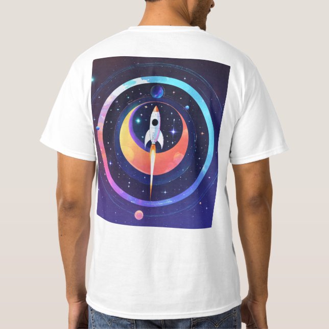 Coleção de Camisas T - Imagem Celestial do Espaço  (Verso)