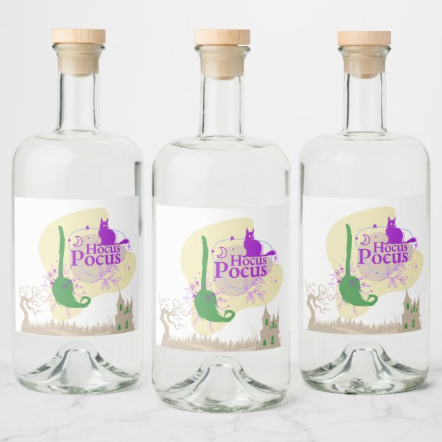 Coleção de Carimbo de Halloween "Hocus Pocus" (Garrafas)