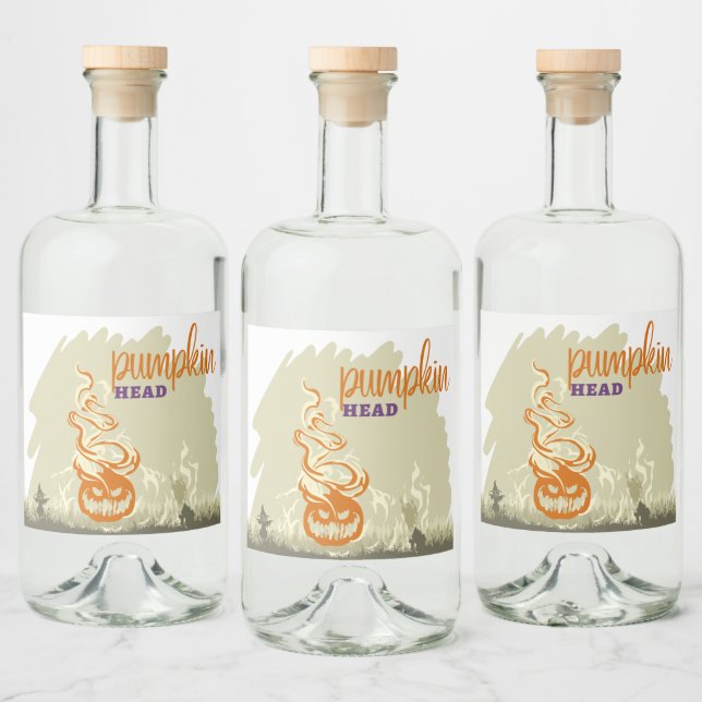 Coleção de Carimbo de Halloween "Pumpkinhead" (Garrafas)