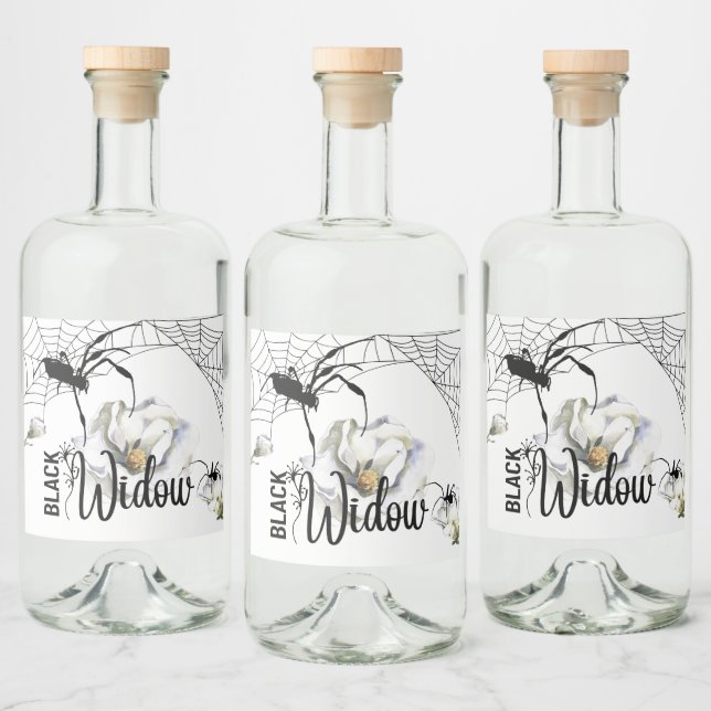 Coleção de Carimbo de Halloween "Viúva Negra" (Garrafas)