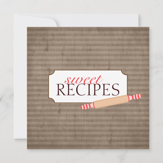 Coleção de Cartões Comerciais de Receita Doce (Frente)