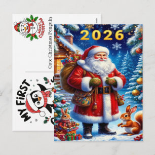 Coleção de cartões de Natal Lang com saudações fes
