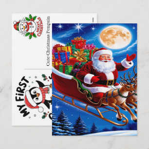 Coleção de cartões de Natal Lang com saudações fes