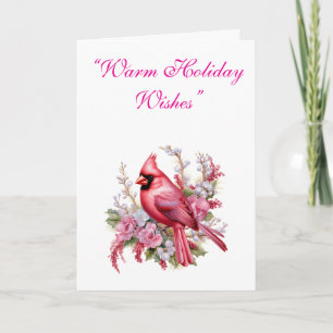 Coleção de Cartões de Natal Rosa Elegantes