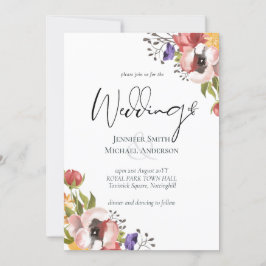Coleção de Casamento de Cores de Outono Rústicas -