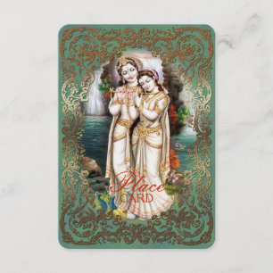 Coleção de Casamento Radha Krishna - Cartão de Loc