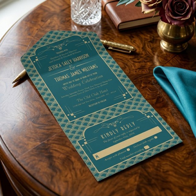 Coleção de Casamento Vintage Art Deco Gatsby dos a (Criador carregado)