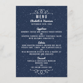 Coleção de Casamentos da Noite Estrelada - Menu