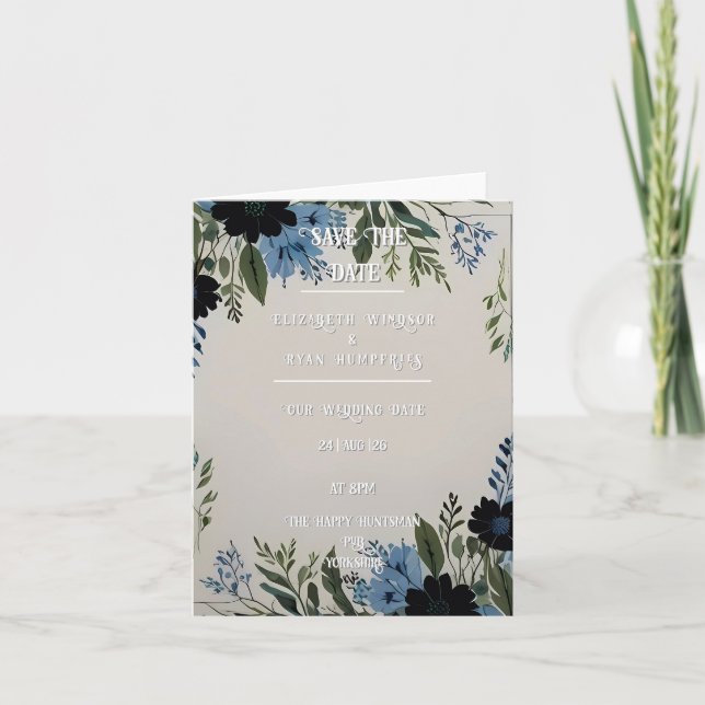 Coleção de Convite Floral de Casamento (Frente)