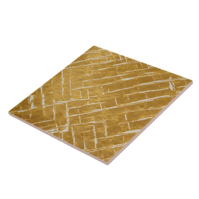 Coleção de Deco de Arte Dourada Branca (Lateral)