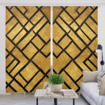 Coleção de Deco de Arte Preta Dourada Moderna