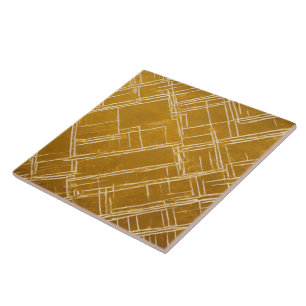 Coleção de Deco de Pintura Branca Dourada da Tendê