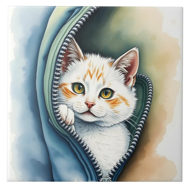 Coleção de Gatos de Lindas Molas de Aquarela Moder (Frente)