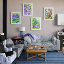 Coleção de Jardim Aquarela: Conjunto Floral Serene