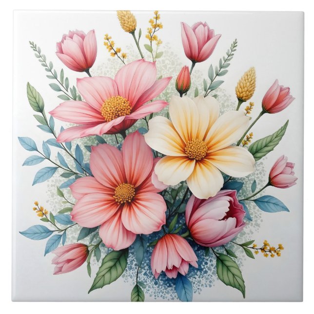 Coleção de Luxo Flores Silvestres Lindas e Na Moda (Frente)