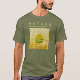 Coleção de Natureza. Camisa de Presente de Anivers