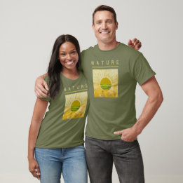 Coleção de Natureza. Camisa de Presente de Anivers