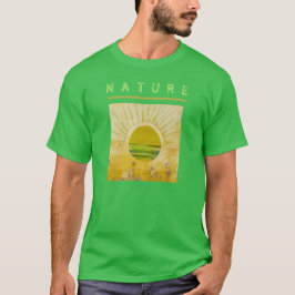 Coleção de Natureza. Camisa de Presente de Anivers