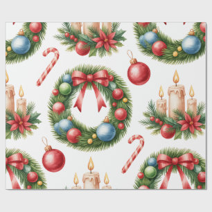 Coleção de Papel de Presente de Natal Festivo