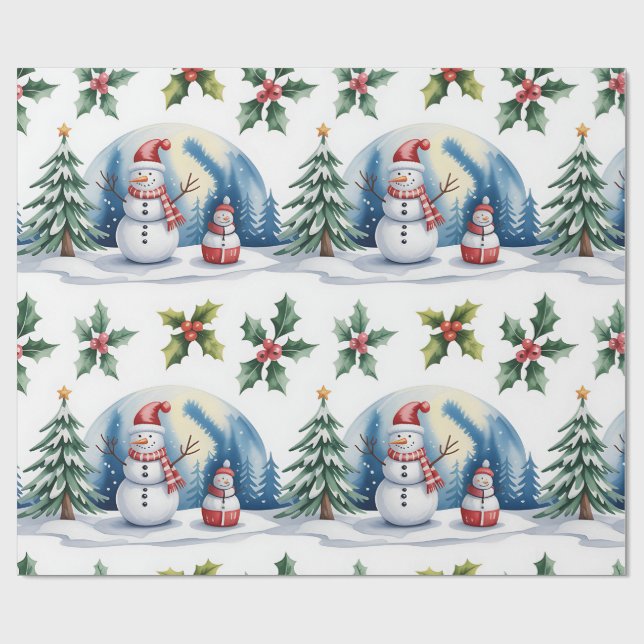 Coleção de Papel de Presente de Natal Festivo (Aberto)