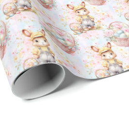 Coleção de Papel de Presente do Coelho da Páscoa