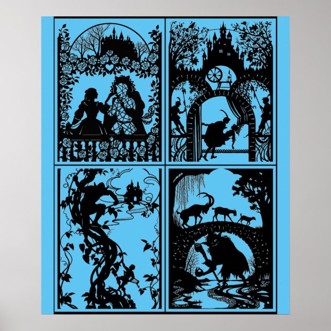 Coleção de Pôsteres de Designs de Contos de Fadas (Frente)