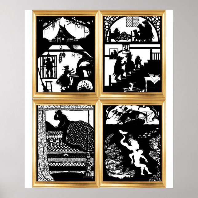 Coleção de Pôsteres Fairy Tale Designs (Frente)