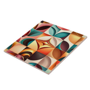 Coleção de quadrados de Abstrato Modernos Retroati