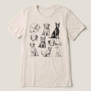 Coleção de Raças de Cães Antigos Desenho de Cachor