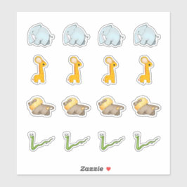 Coleção de Savanas Africanas - Adesivos Beijos-Cor